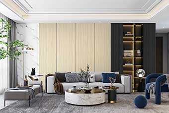 阳江轻奢风格-客厅