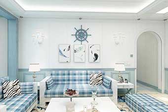 阳江地中海风格-客厅