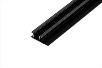 阳江航空纤维墙咔铝合金带灯中条（哑黑氧化）